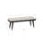 Conlan Upholstered Black and Cream Bench