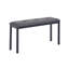 Ensemble de salle à manger 5 pièces, comprenant 1 table de salle à manger, 2 chaises rembourrées et 2 bancs; Un ensemble de salle à manger de style rustique peu encombrant adapté aux salles à manger et aux cuisines, gris et noir.