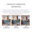 Canapé-lit convertible 83,46 po en chenille bleue avec rangement-129952259