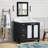 Schreck 43'' Single Bathroom Vanity with Top with Mirror-812378521-911081178