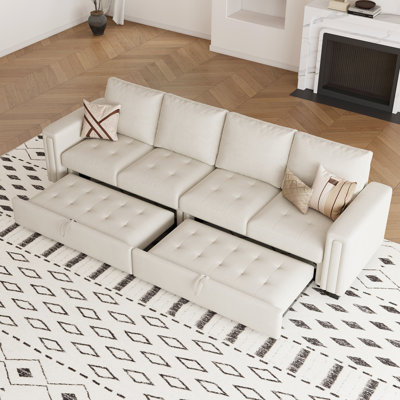Velvet Sectional Sofa Bed Sleeper