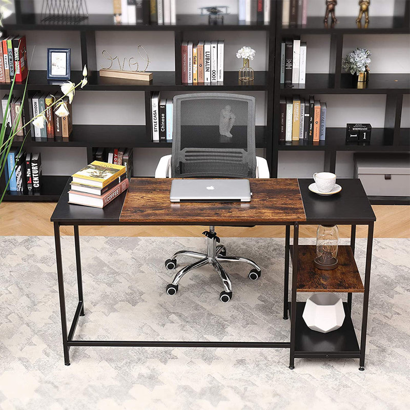 Leysin Metal Base Desk Shell, Black, 76cm H x 150cm W x 50cm D
