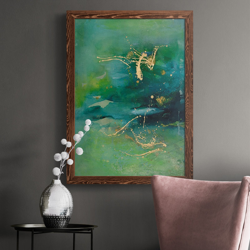 Ashlee Peaceful Diptych II, reproduction d'art sur toile, Toile avec cadre érable, H 43,5 po x l 31,5 po x P 1 po