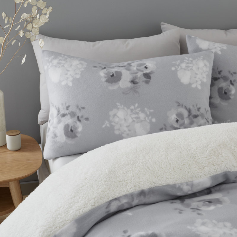 Cosy Painterly Floral Duvet Cover Set, Super King Duvet Cover + 2 Standard Pillowcases