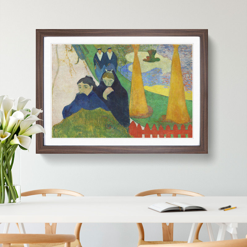 Mistral by Paul Gauguin - Picture Frame Painting, 48cm H x 65cm W x 2cm D, Walnut
