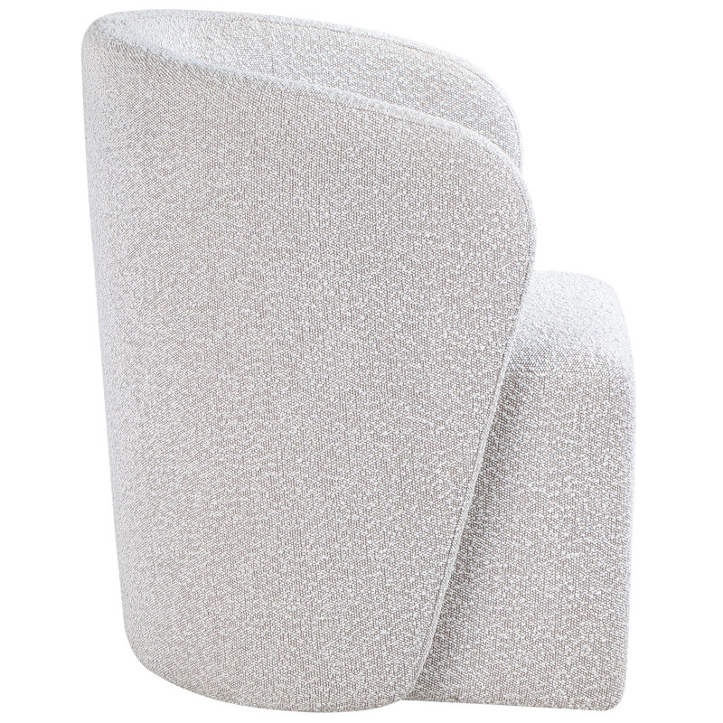 Annie Barrel Dining/Accent Chair with Casters, Cotton