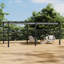 10x20ft Aluminium Pergola with Retractable Roof-519771210-519771213
