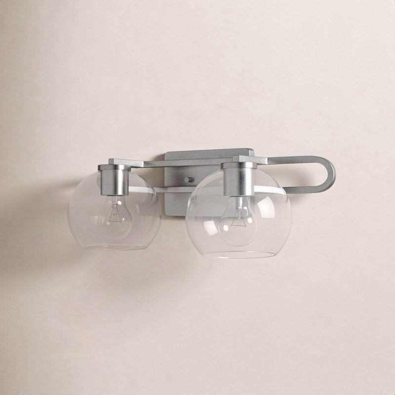 Eveline 4 - Light Dimmable Vanity Light, Brushed Nickel, 7.63"H x 19.75"W x 8.38"D, 2