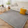 Rectangle Solid Colour Memory Foam Rug