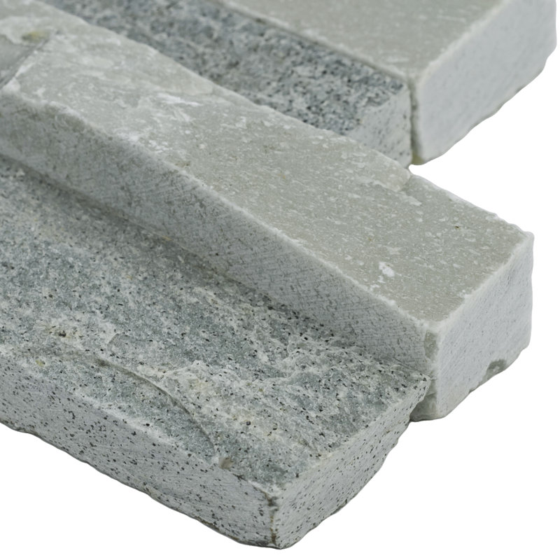 Stonecrest 6 in. x 18 in. Split Face Natural Stone Ledger Corner Wall Tile, Cobalt Mist
