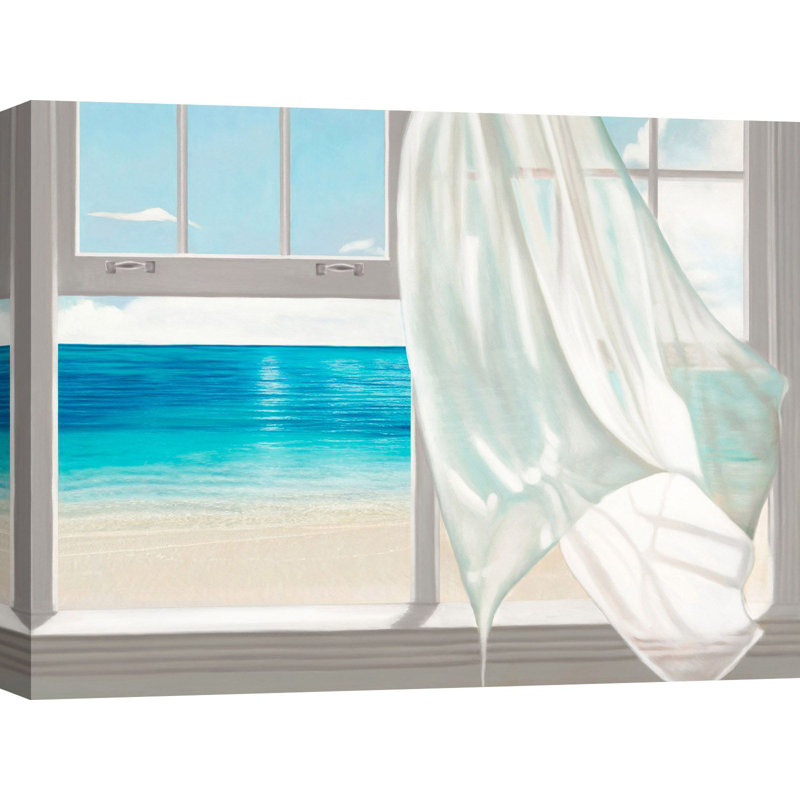 Emerald Seascape by Pierre Benson - Wrapped Canvas Painting, 70cm H x 100cm W x 4cm D
