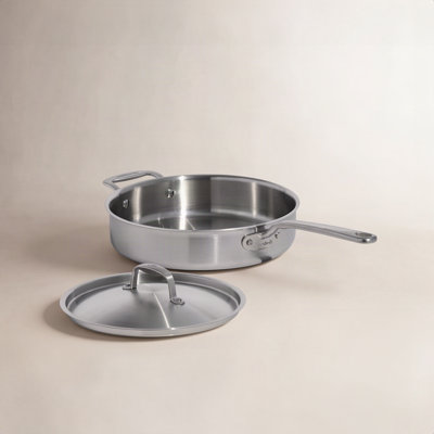 3.5qt Stainless Steel Sauté Pan with Lid