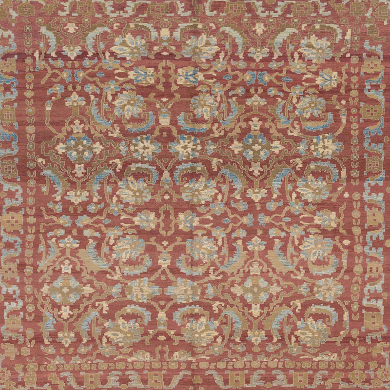Abstract Indoor Rug, Square 7'