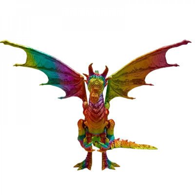 3D Printed Epic Winged Dragon Figurine