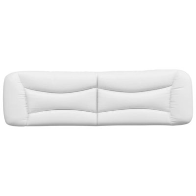 vidaXL Headboard Cushion Hvar White 193 cm Faux Leather