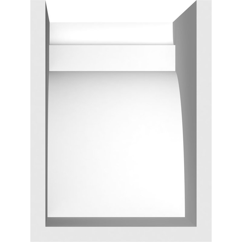 Queue de chevron standard en PVC de qualité architecturale Yorktown, H 8 po x L 6 po x P 12 po