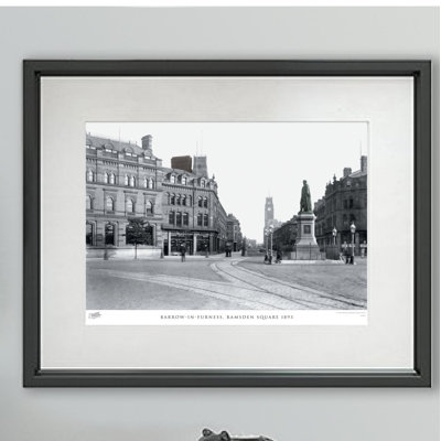Barrow-in-Furness, Ramsden Square 1893 by Francis Frith - Single Picture Frame Print