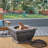Light-Weight Concrete Wood Burning Square Fire Pit