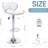Swivel Upholstered Adjustable Counter stools Set of 2, Modern PU Leather Counter Height Bar Stools with Back and Footrest-117204132-117403254