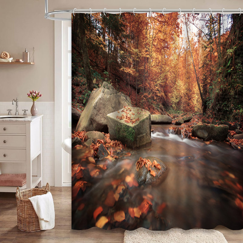 Rideau de douche Amazing Sunset Autumn, L 72 po x l 78 po