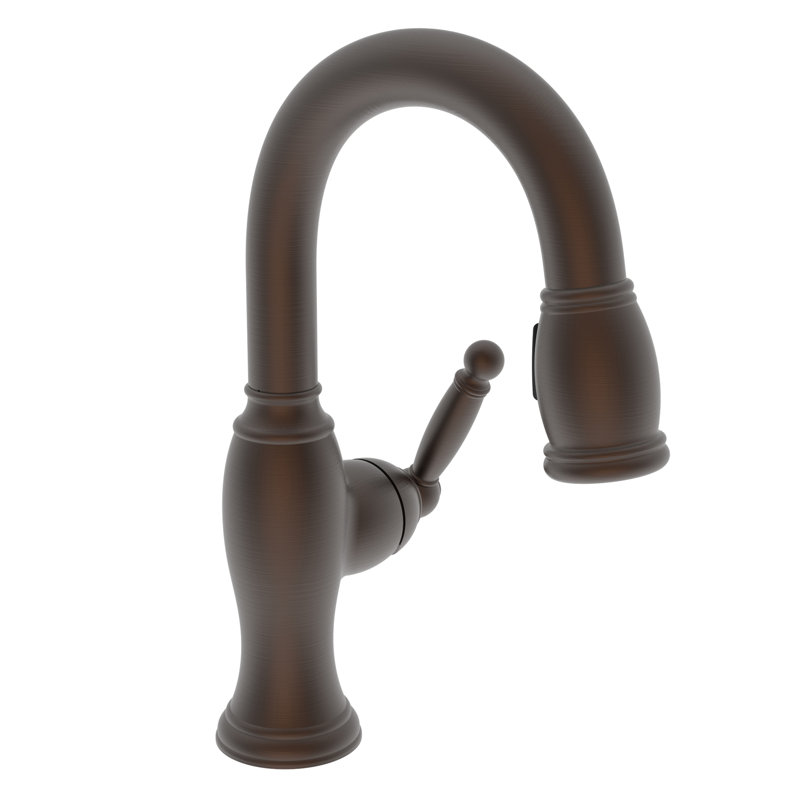 Nadya Single Handle Pull Down Bar Faucet, English Bronze