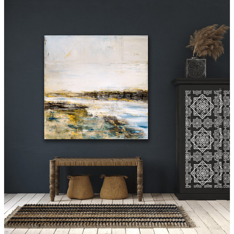 Estuary - Artist Enhanced Canvas Print, 36" H x 36" W x 1.5" D, Unframed