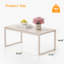 Rectangle Black Coffee Table With Tempered Glass-528199084