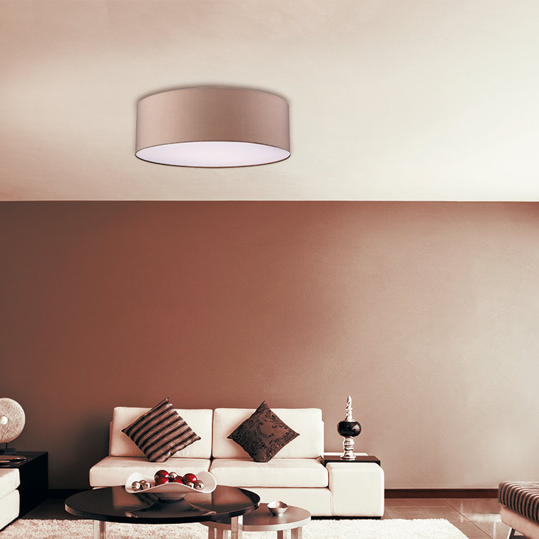 Coello PC Cotton Flush Mount, Taupe
