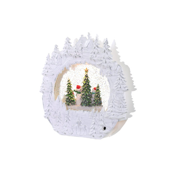 The Holiday Aisle® Christmas Scene Led Snow Globe 