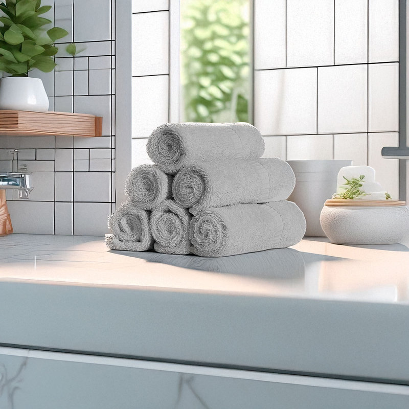 Hamptons Luxury Turkish Washcloth Set, 100% Turkish Cotton, Quick Drying, High Absorbent, Ultra Soft Towels For Home and Spa