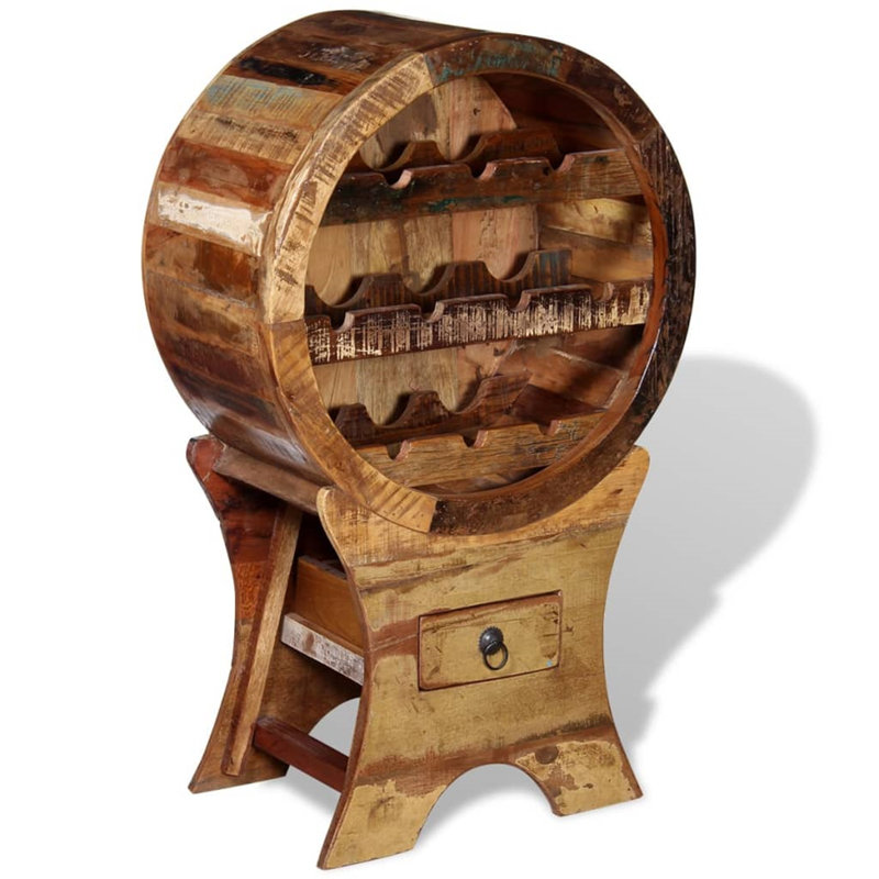 Agetina Floor Wine Bottle Rack Brown