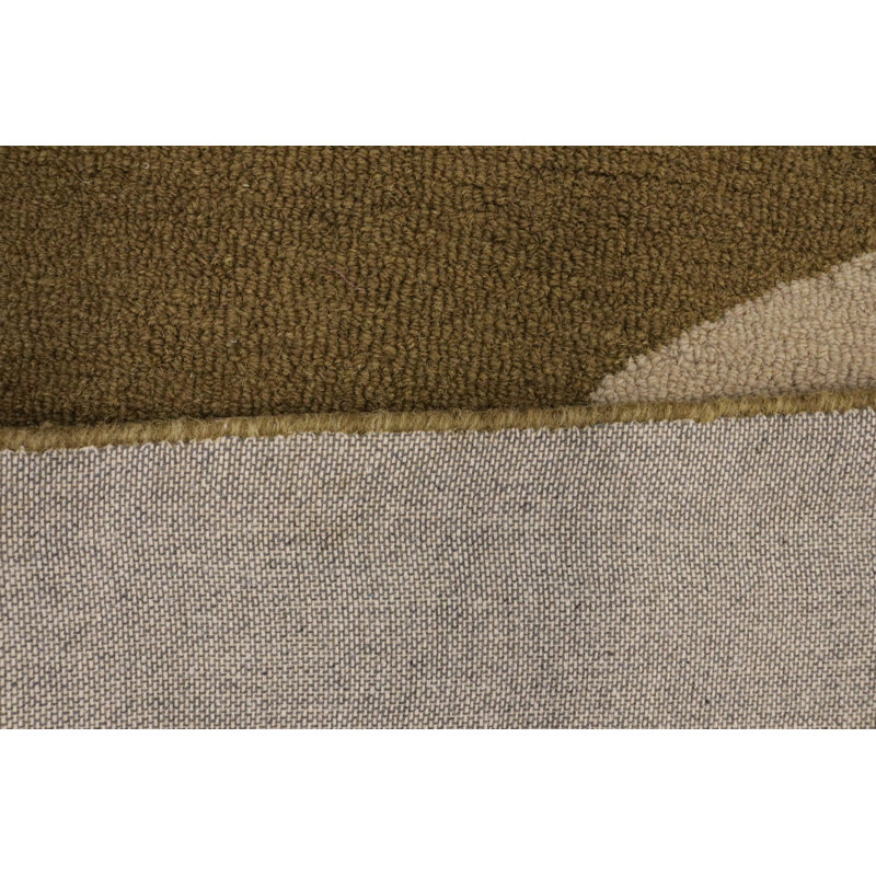 Tapis moderne touffeté à la main multicolore Baldwinville