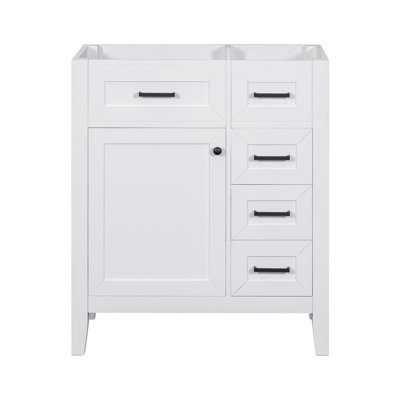 Meuble-lavabo de salle de bain sans lavabo, base d'armoire seulement, armoire de salle de bain avec tiroirs