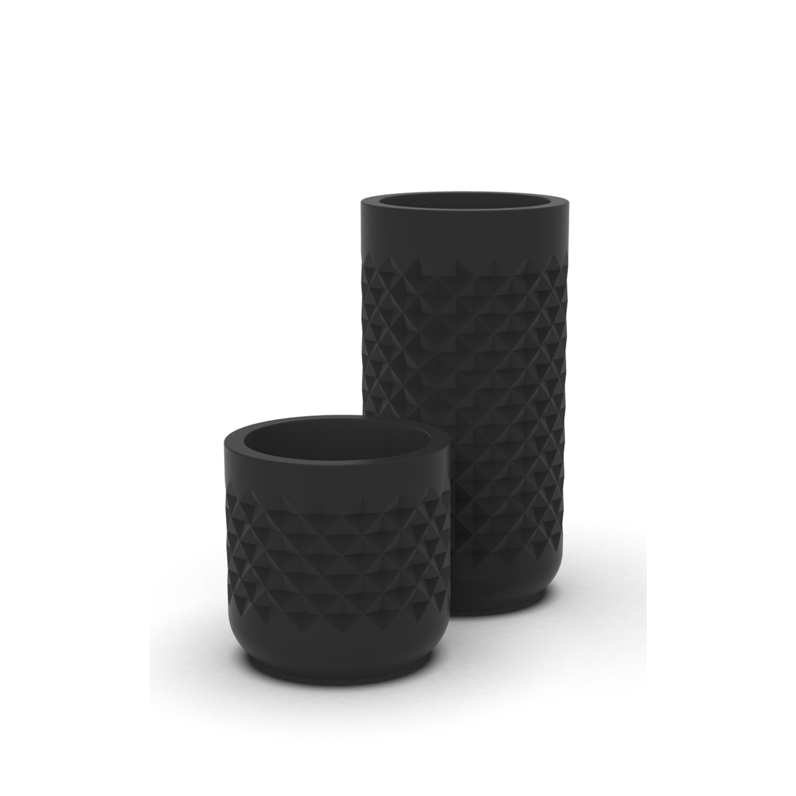 Lisle Pot Planter, Black, 36" H x 18" W x 18" D
