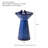 Two Birds Embossed Plant Pattern Pedestal Ceramic Fountain With Light-1296550315