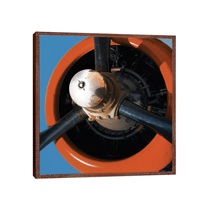 Aeronautical III 1 Piece Wall Art on Canvas, 66.04 cm H x 66.04 cm W, Classic Wood Floated Frame