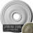 Endurathane Bradford Ceiling Medallion, 18 1/8"OD x 3 3/4"ID x 1 1/8"P (Fits Canopies up to 4 3/8"), Hand-Painted Spartan Stone Finish-27781160