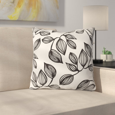Coussin décoratif à feuilles