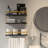 Purefoy 3 Piece Floating Shelf with Towel Bar-364588346