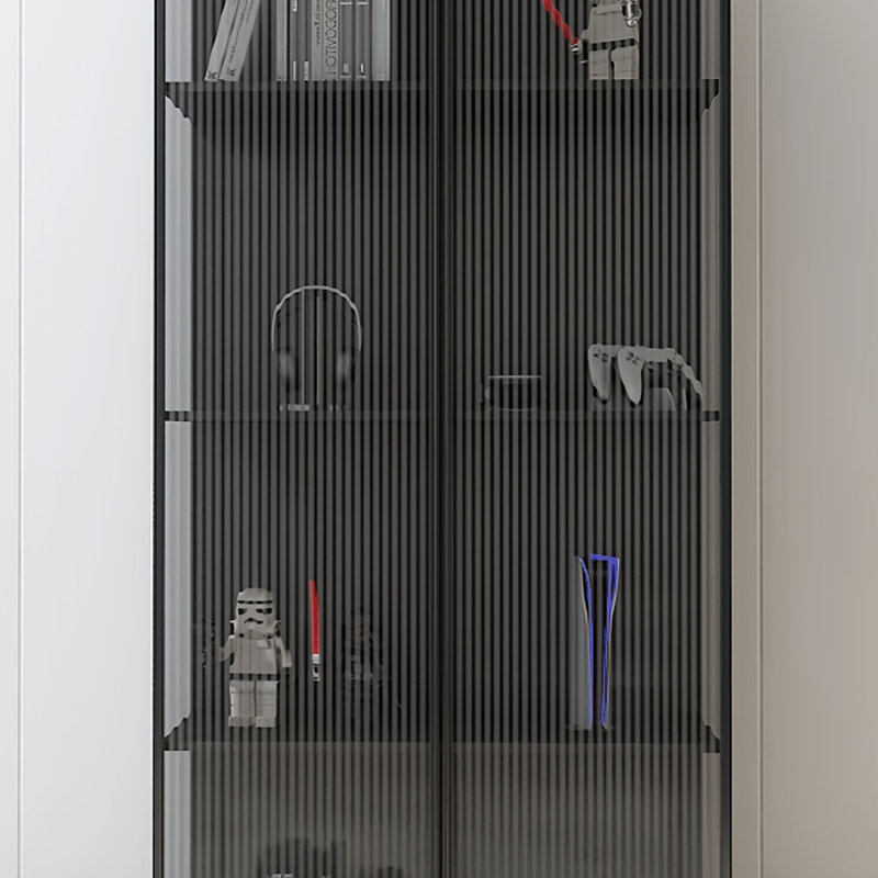 Elegant and fashionable bookcase, (4 Shelves) 70.8"H x 31.4"W x 11.8"D, Black