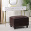 Banc de rangement avec repose-pieds en similicuir-121504025