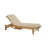 Maisonet Outdoor Teak Solid Wood Single chaise