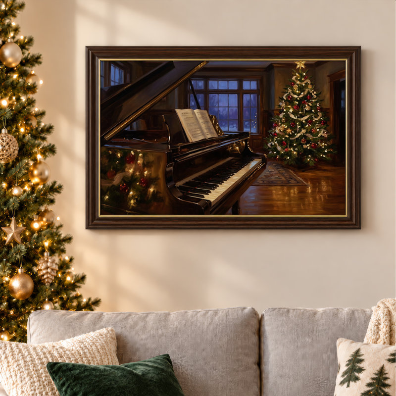 Art mural sur toile Grand Piano, 12"H x 18"W