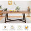 Table de salle à manger en bois massif Yassir-599373027