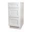 White Shaker 3 Drawer Base Cabinet