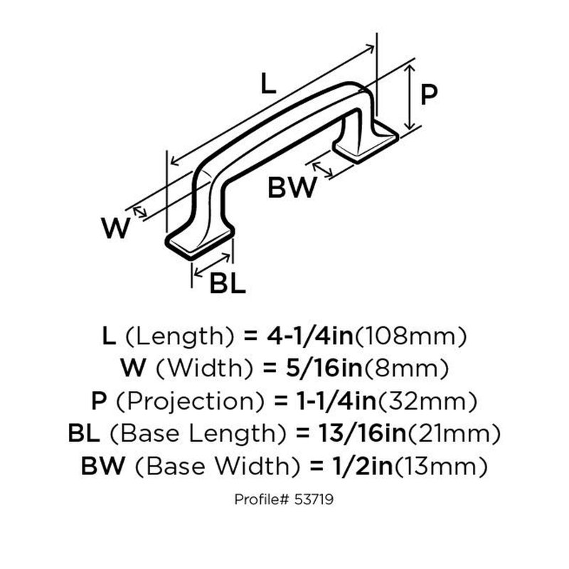 Westerly Bar Pull, Black Bronze, 10 1/16"