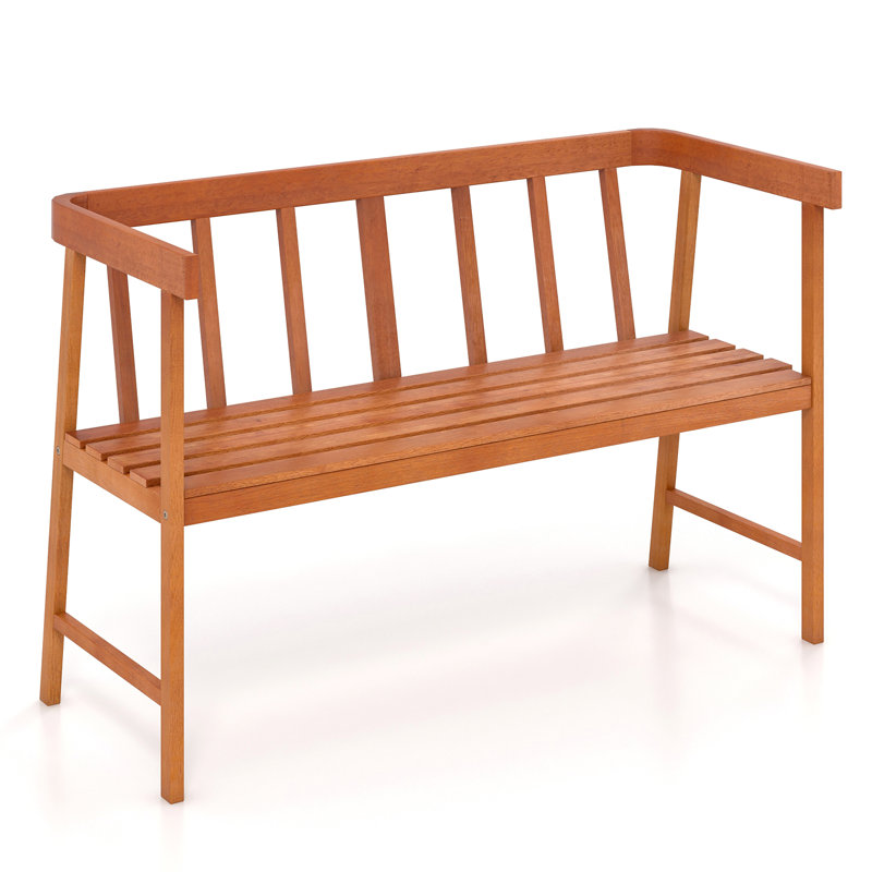 Solid Wood Eucalyptus Outdoor Bench