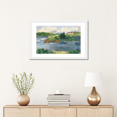 Reproduction d’art, "Lakeside cottages IV" par Ethan Harper
