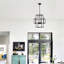 Lustre suspendu 4 niveaux à lanterne | Noir industriel industriel-1168825767-1168825786-1168825787