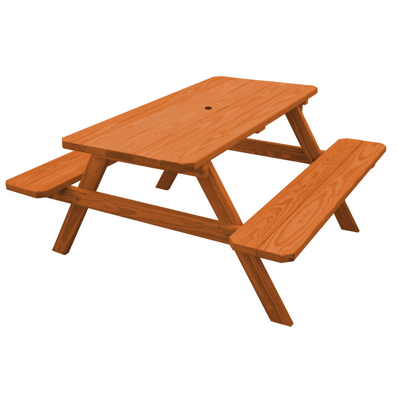 Ensemble repas d'extérieur rectangulaire Driscilla, Cèdre, 55 x 60 x 30